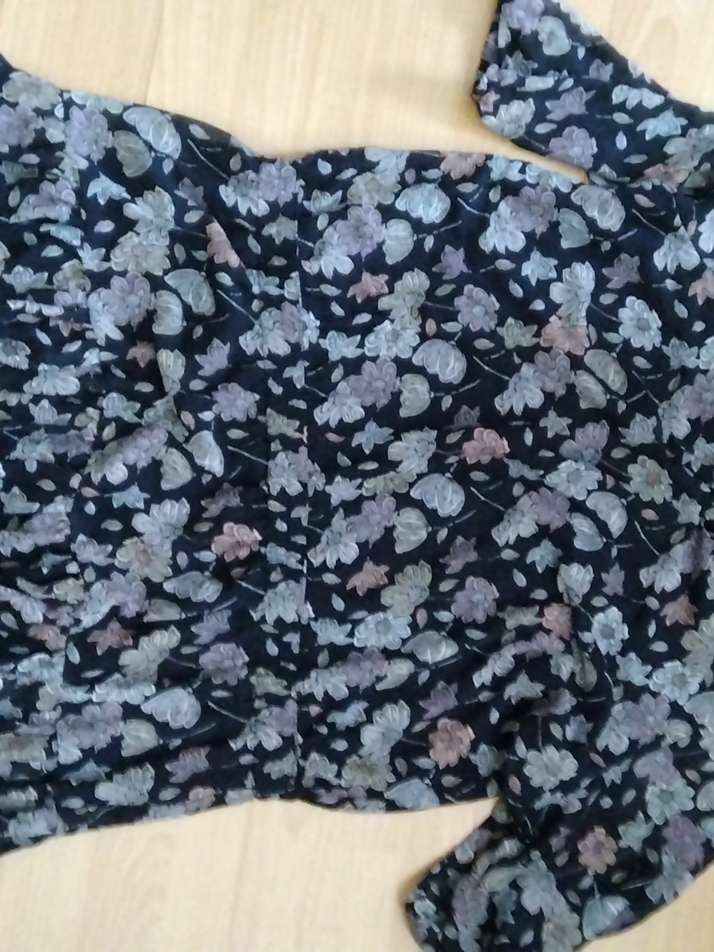 Smart Reitmans Midi Black Floral Short-Sleeve Dress Excellent Shaped - Picture 4 of 5